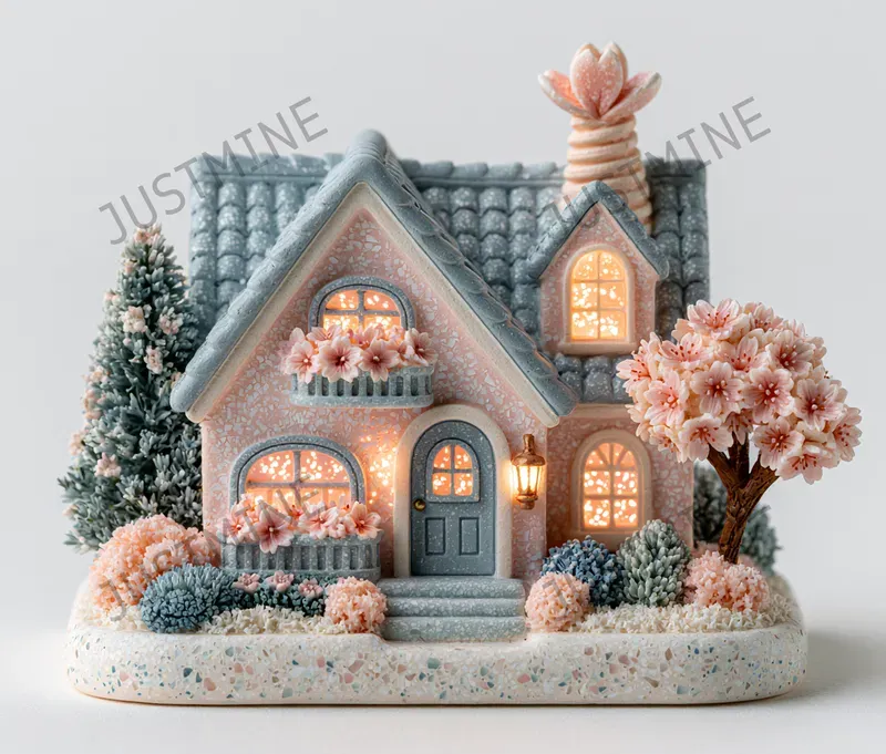 3d Cozy Fairy Village Cliparts