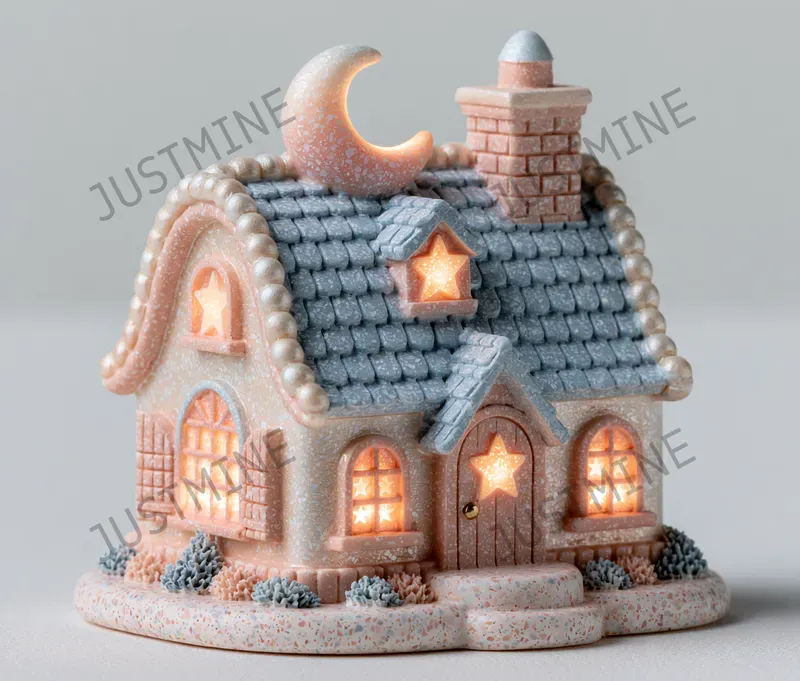 3d Cozy Fairy Village Cliparts