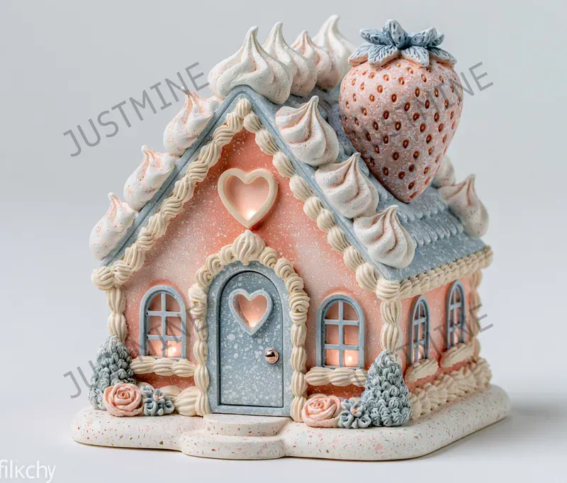 3d Cozy Fairy Village Cliparts