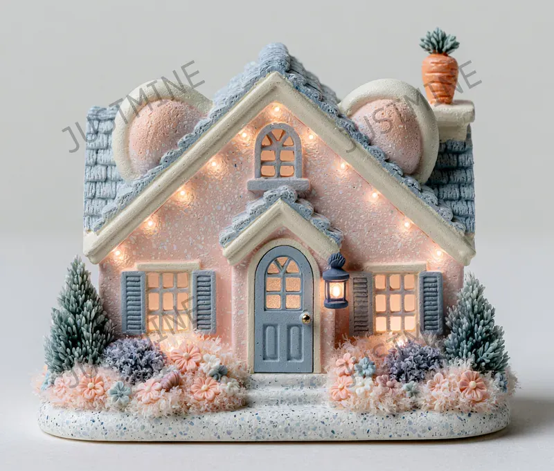 3d Cozy Fairy Village Cliparts