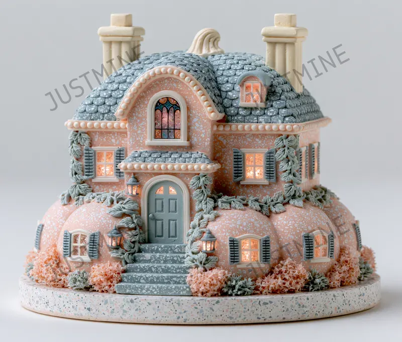 3d Cozy Fairy Village Cliparts
