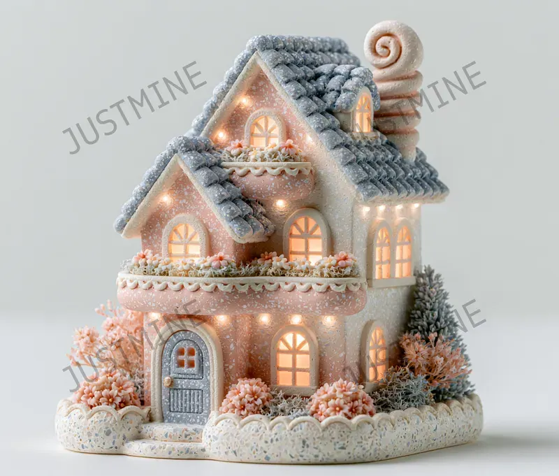 3d Cozy Fairy Village Cliparts