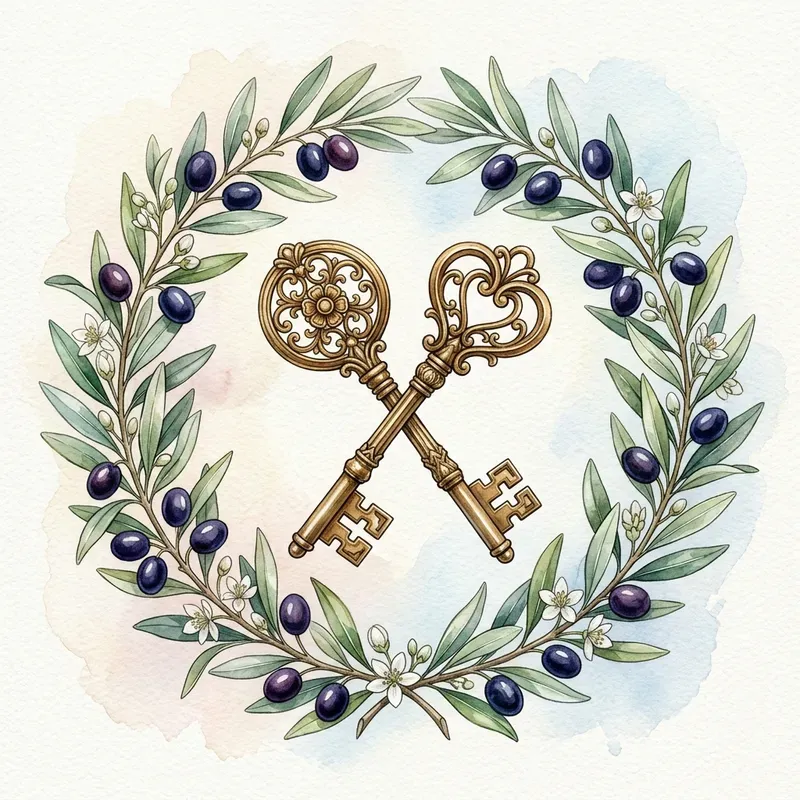 Elegant Botanical Wedding Avatar Art