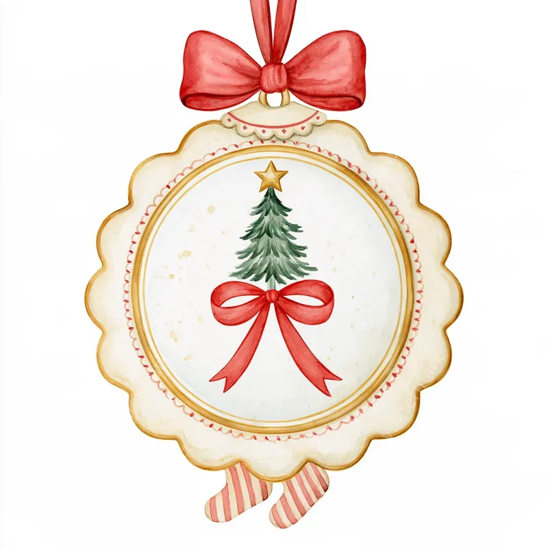 North Pole Storybook Watercolor Clipart
