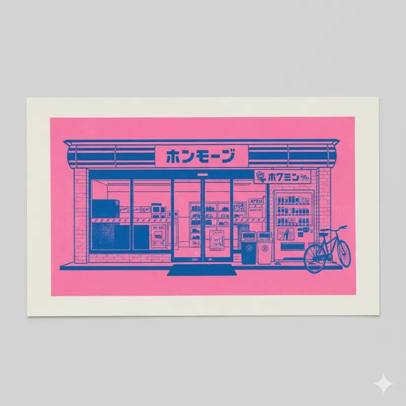 80s Retro Risograph Art Prints