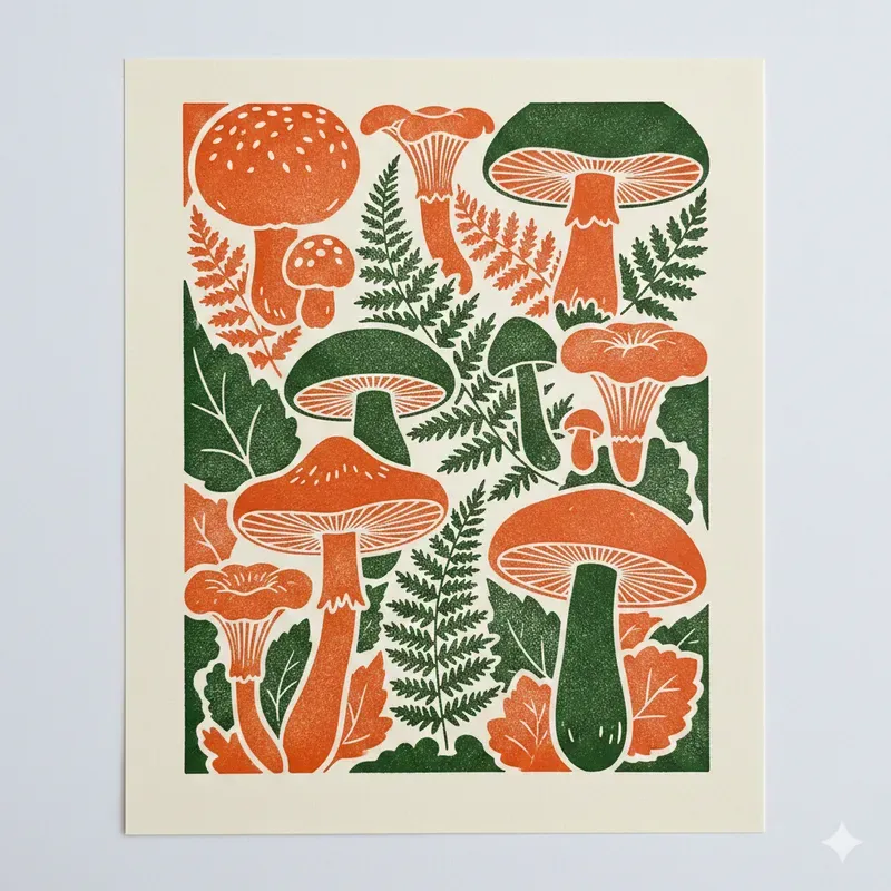 80s Retro Risograph Art Prints