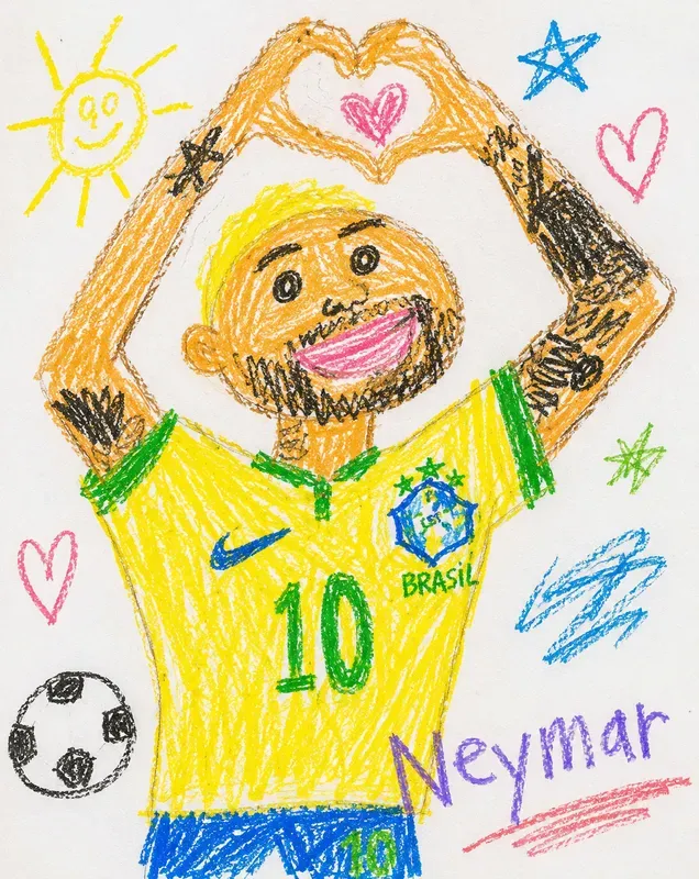 5 Year Old Crayon Drawings