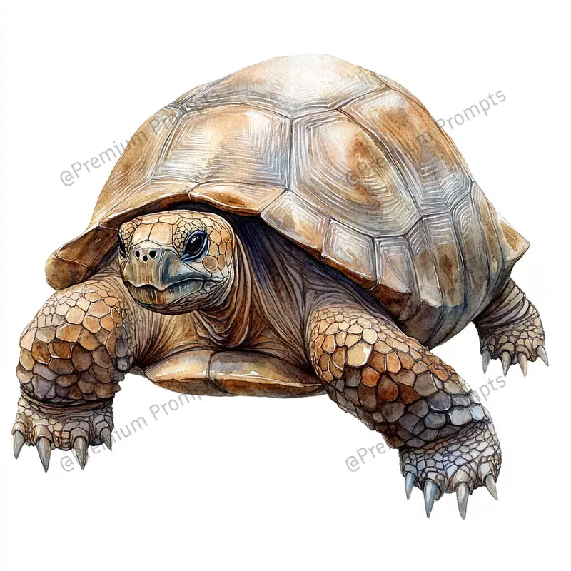 Detailed Reptile Watercolor Cliparts