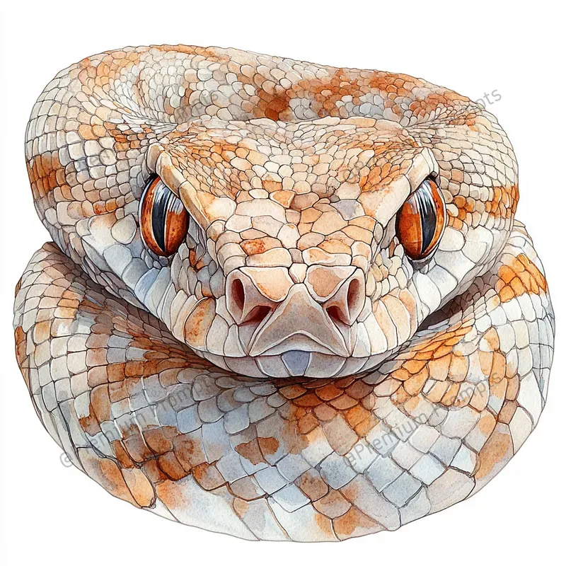 Detailed Reptile Watercolor Cliparts