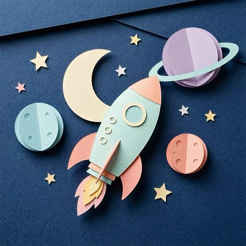 3d Paper Cutout Flat Illustrations