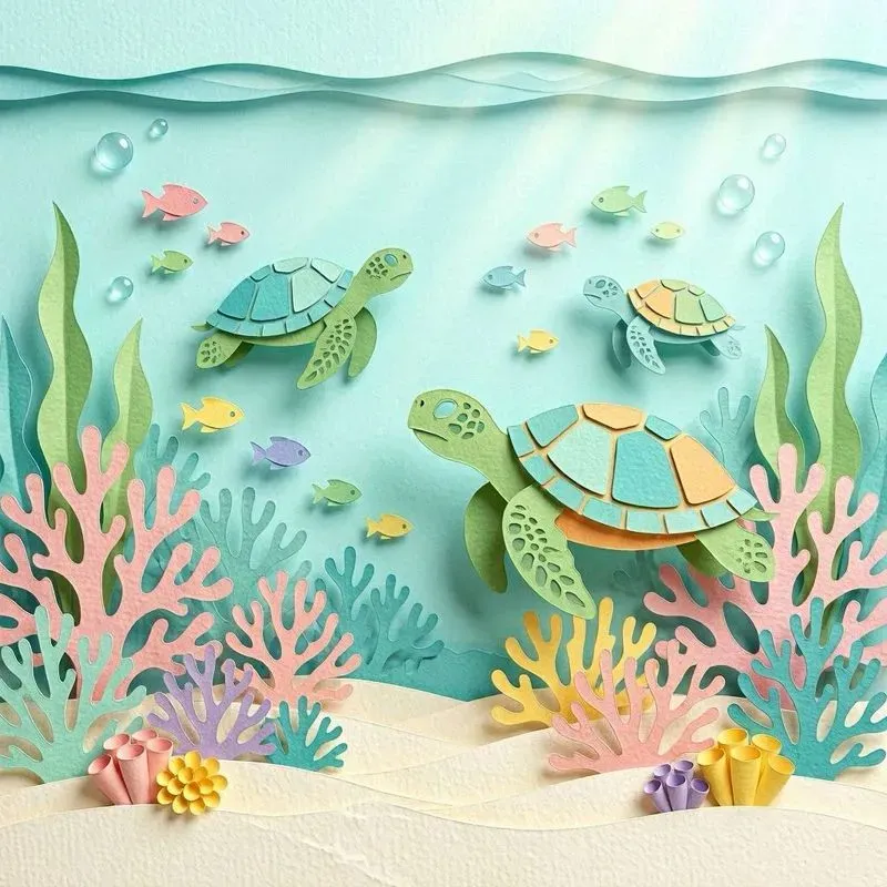 3d Paper Cutout Flat Illustrations
