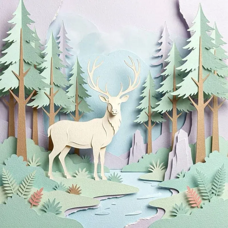 3d Paper Cutout Flat Illustrations