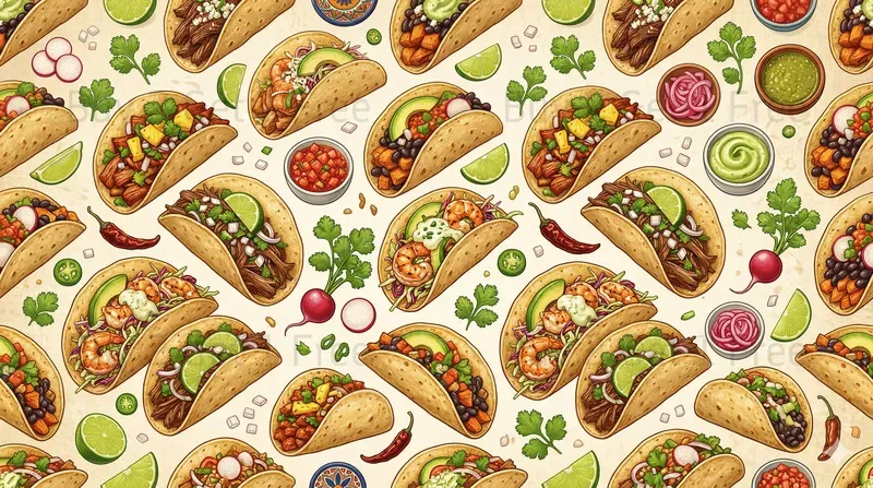 Delicious Seamless Food Patterns