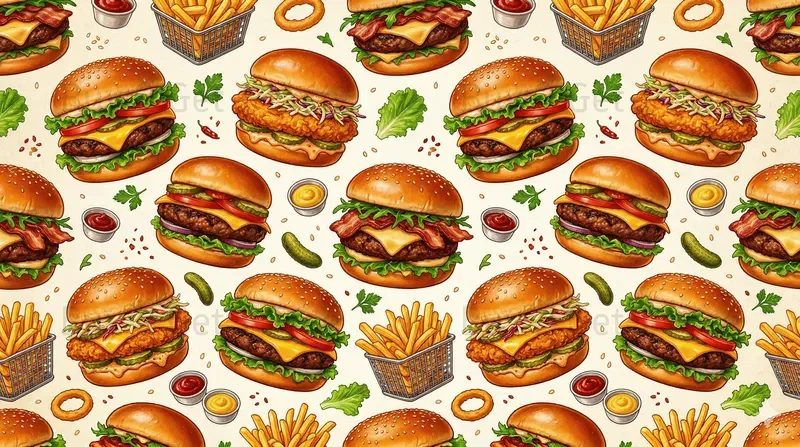 Delicious Seamless Food Patterns