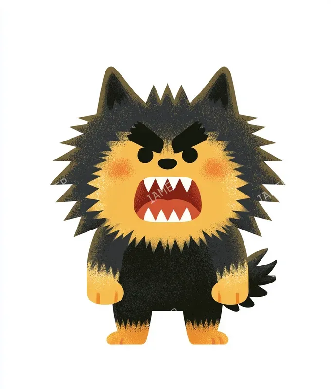 Angry Cute Animal Stickers