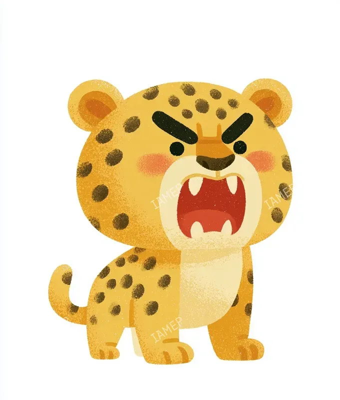 Angry Cute Animal Stickers