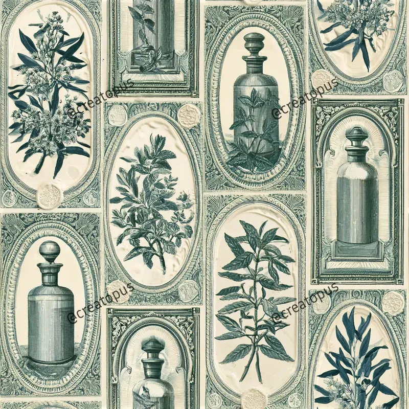 Antique Apothecary Label Patterns