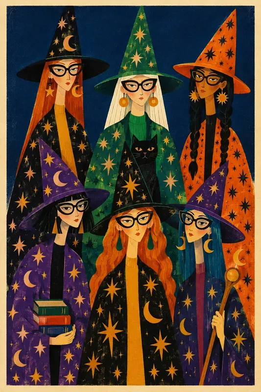 Quirky Elongated Indie Group Portraits