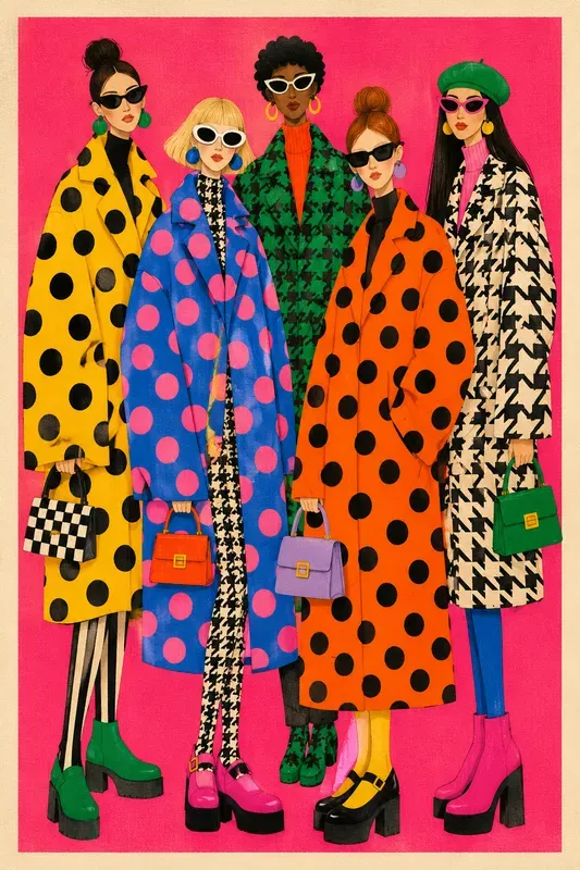 Quirky Elongated Indie Group Portraits