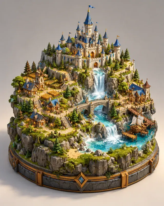 3D Game World Dioramas
