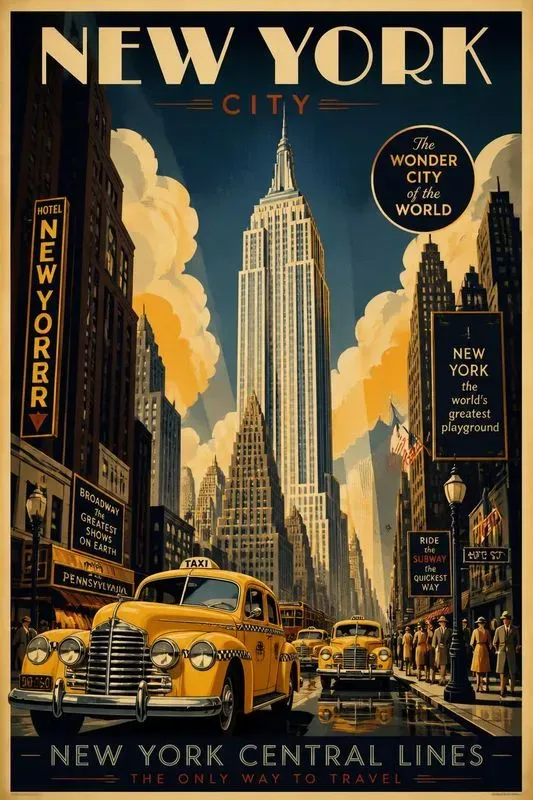 World Cities Retro Poster Generator