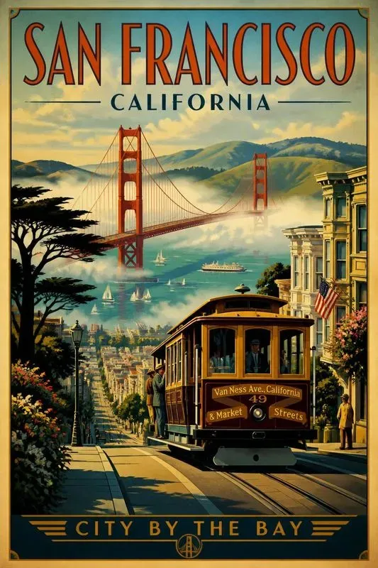 World Cities Retro Poster Generator
