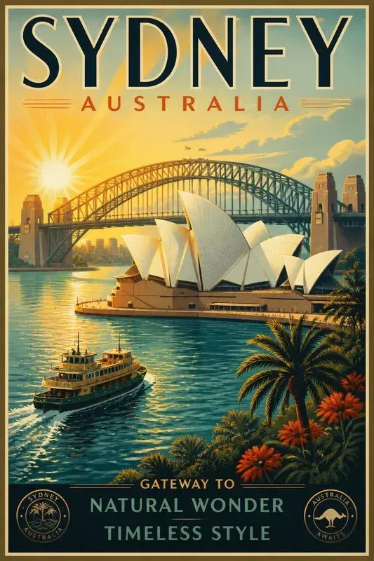 World Cities Retro Poster Generator