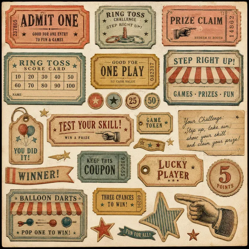 Vintage Play Ephemera Kits