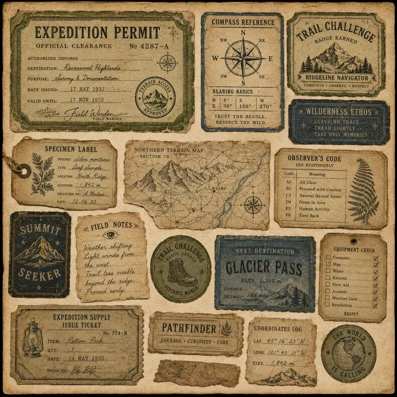 Vintage Play Ephemera Kits