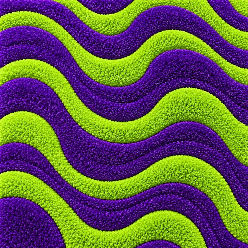 Retro Groovy Tufted Rug Design Assets