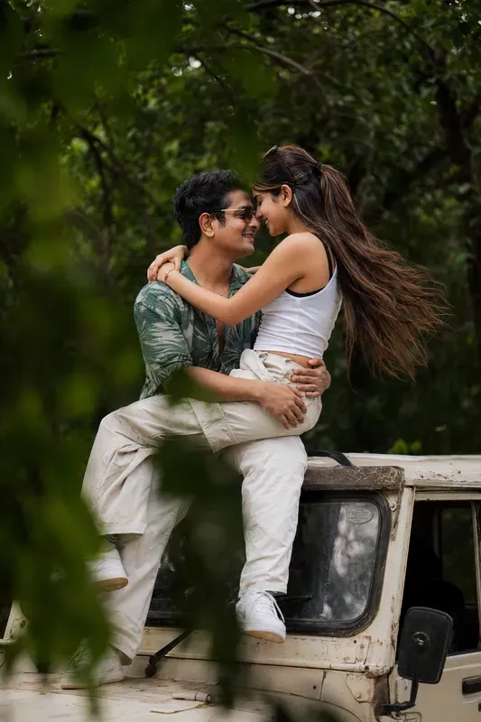 Cinematic Jeep Couple Portraits