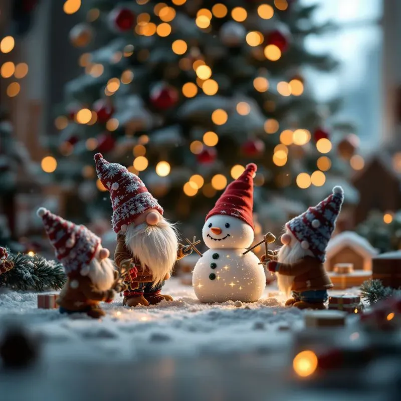 Christmas Gnomes Magical Holiday Scenes