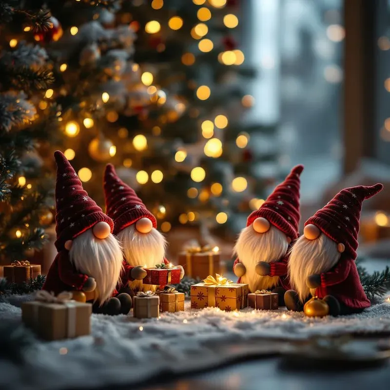 Christmas Gnomes Magical Holiday Scenes