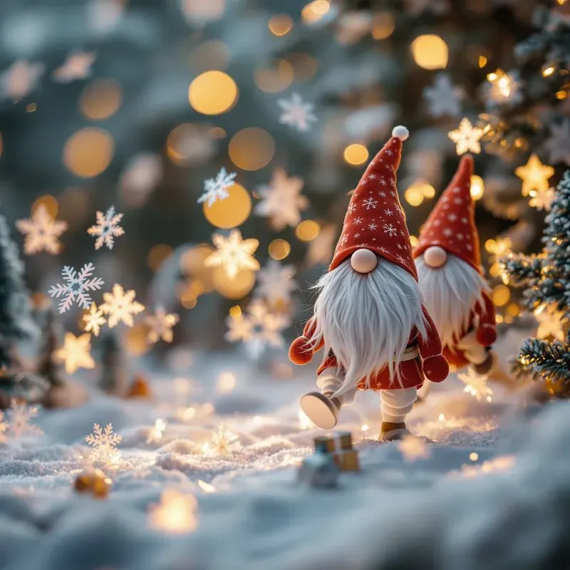 Christmas Gnomes Magical Holiday Scenes