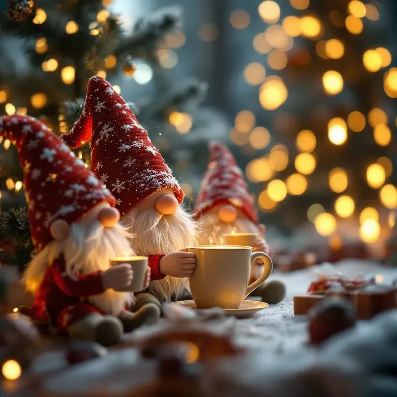Christmas Gnomes Magical Holiday Scenes