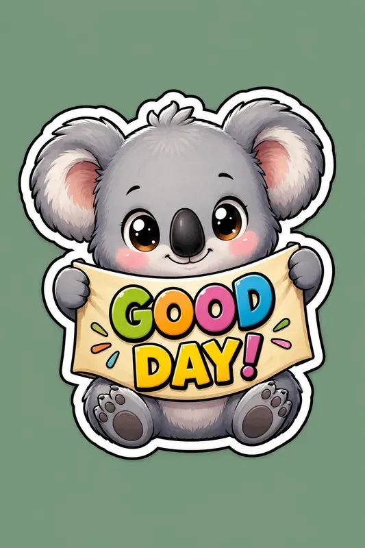 Cute Kawaii Hi Animal Stickers
