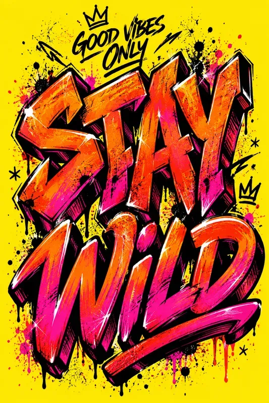 Bold Graffiti Motivation Posters