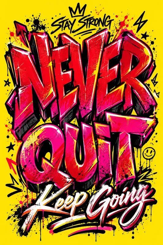 Bold Graffiti Motivation Posters