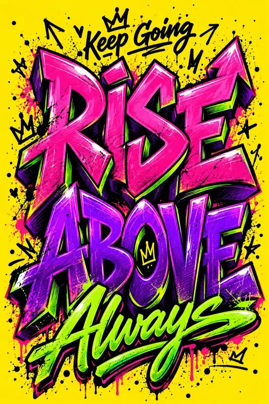 Bold Graffiti Motivation Posters