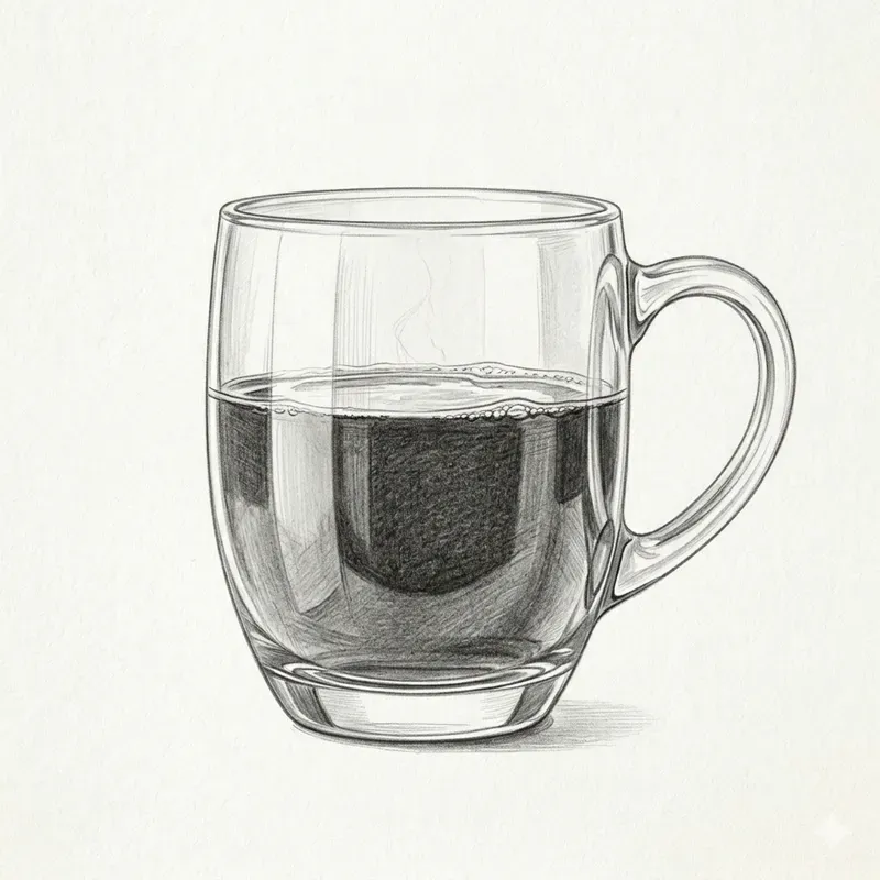 Minimal Liquid Container Sketches