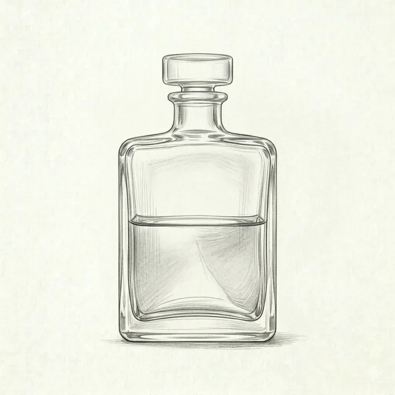 Minimal Liquid Container Sketches
