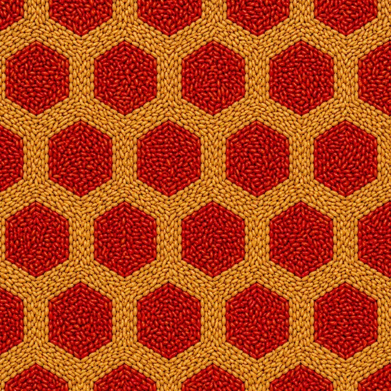 Seamless Geometric Patterns With Grains