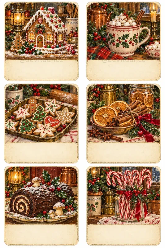Christmas Junk Journal Cards