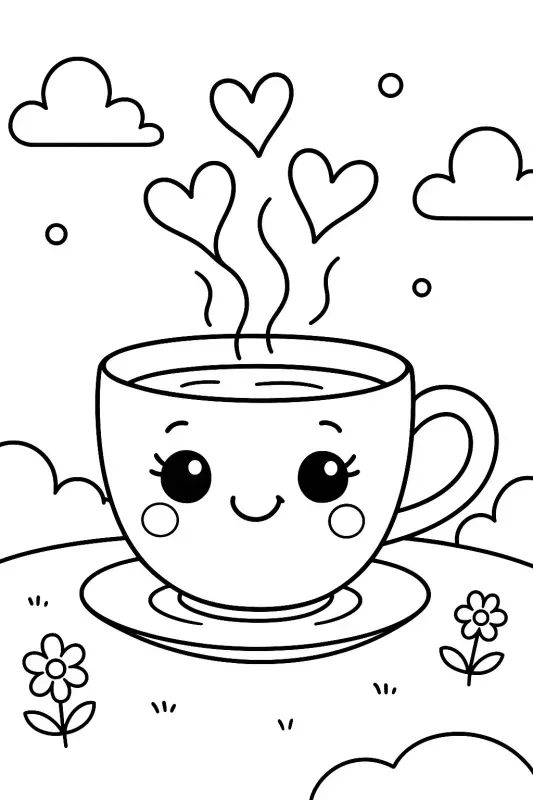 Cute Objects Coloring Pages Collections