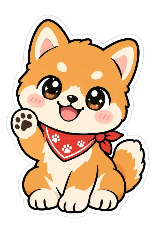 Kawaii Diecut Character Stickers