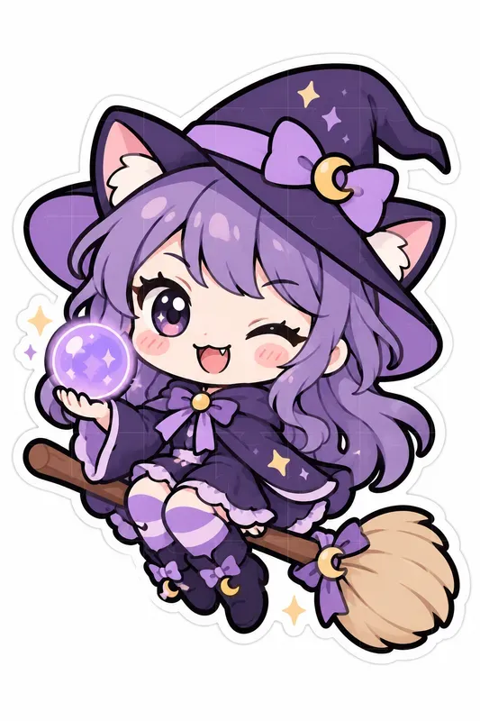 Kawaii Diecut Character Stickers