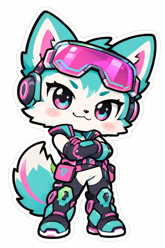 Kawaii Diecut Character Stickers