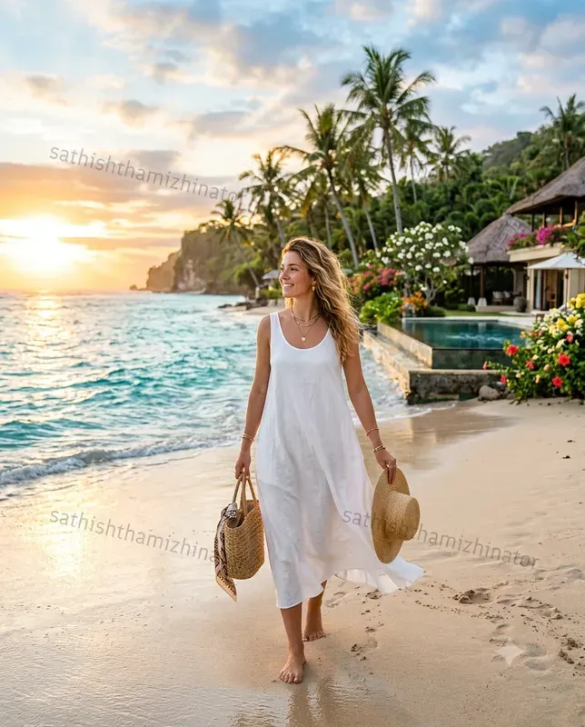 Summer Travel Influencer Photo Generator