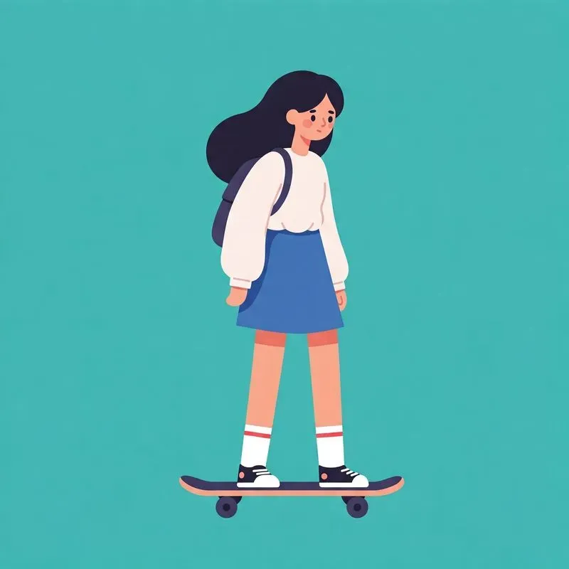 Vibrant Teen Line Art Characters