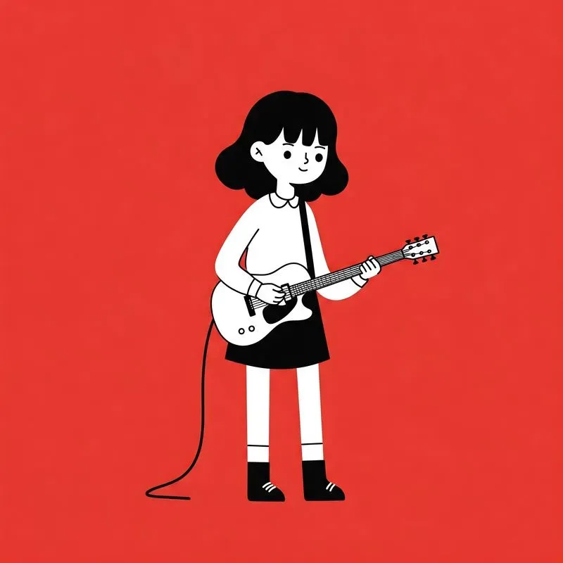 Vibrant Teen Line Art Characters